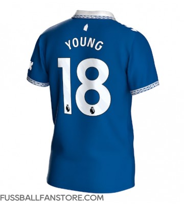 Everton Ashley Young #18 Replik Heimtrikot 2023-24 Kurzarm